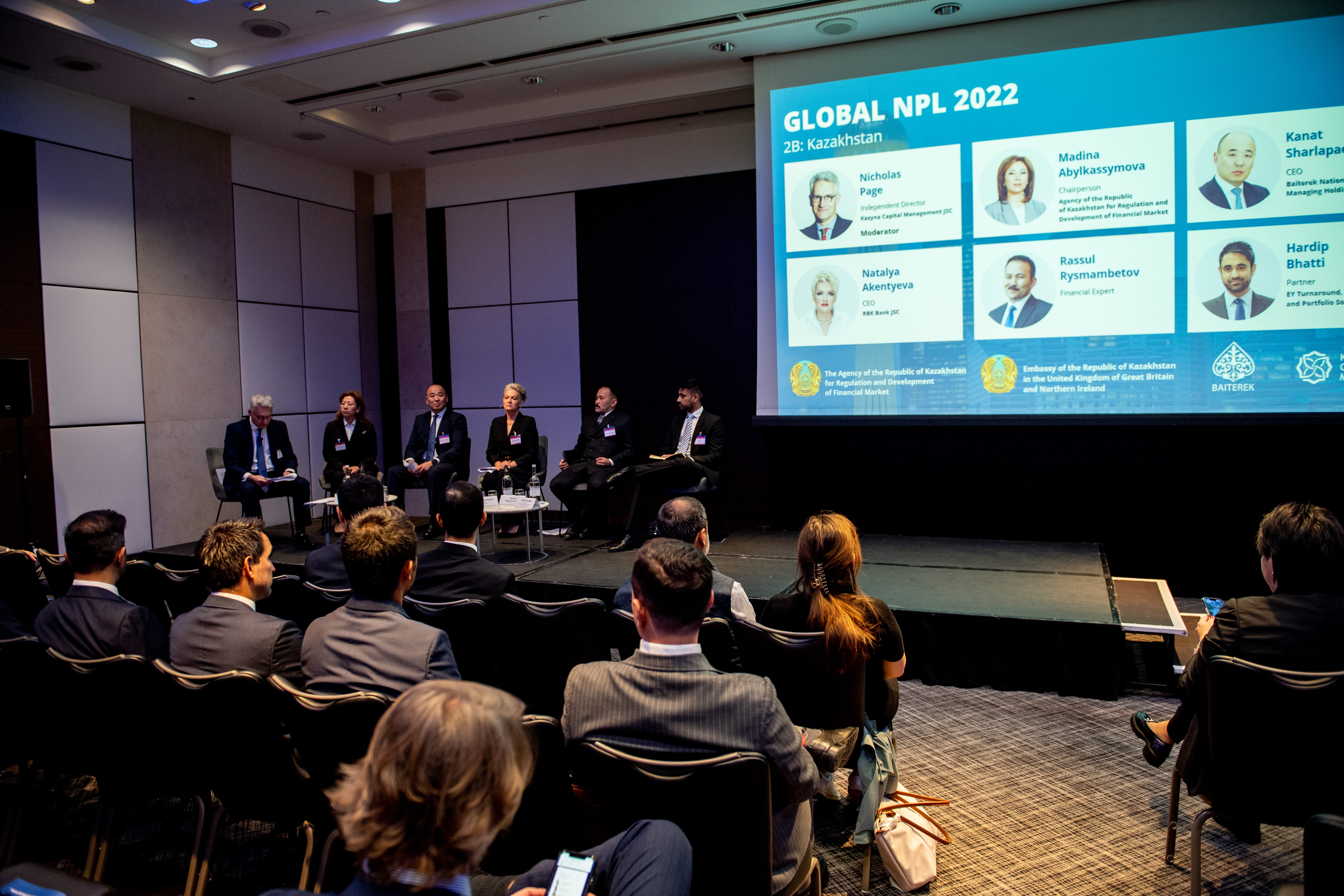 Baiterek Holding jointly with the Agency of the Republic of Kazakhstan for Regulation and Development of Financial Market held a panel session “Kazakhstan” in the framework of the IV International Summit “Global NPL”